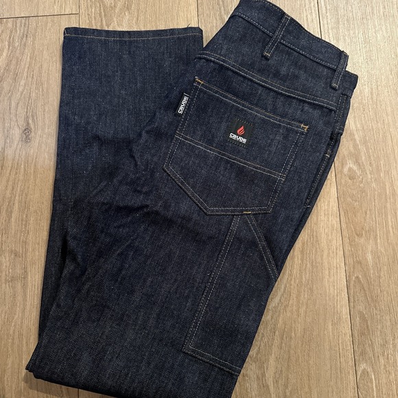 Crude FR Other - Crude FR Flame Resistant Jeans 34x32 Dark Wash Denim Carpenter Work Pants NWT